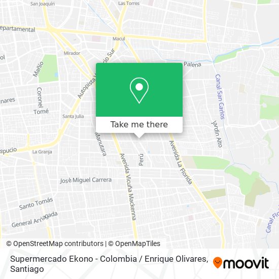 Supermercado Ekono - Colombia / Enrique Olivares map