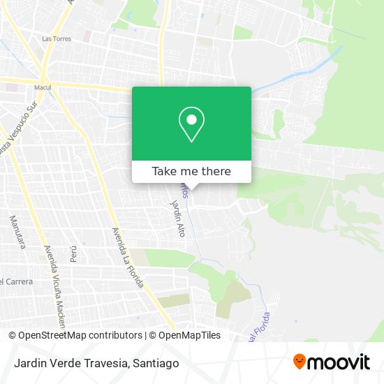 Jardin Verde Travesia map