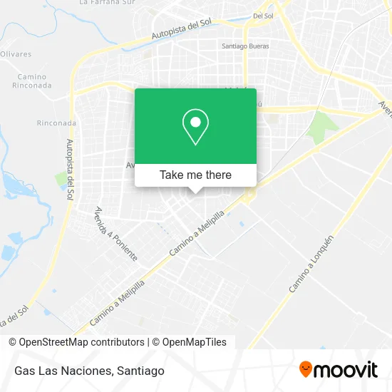 Mapa de Gas Las Naciones