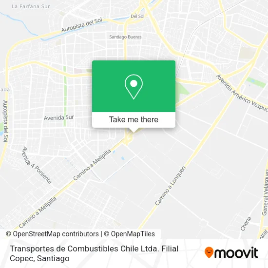 Transportes de Combustibles Chile Ltda. Filial Copec map