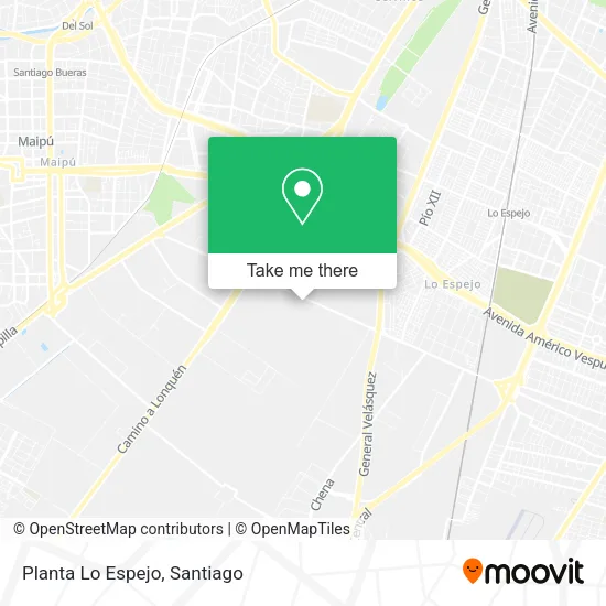 Planta Lo Espejo map