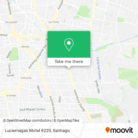 Luciernagas Motel 8220 map