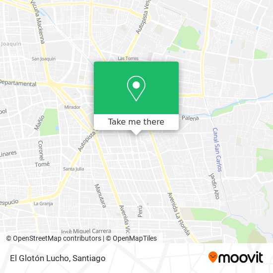 El Glotón Lucho map