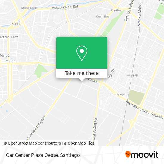 Mapa de Car Center Plaza Oeste