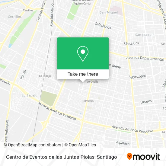 Centro de Eventos de las Juntas Piolas map