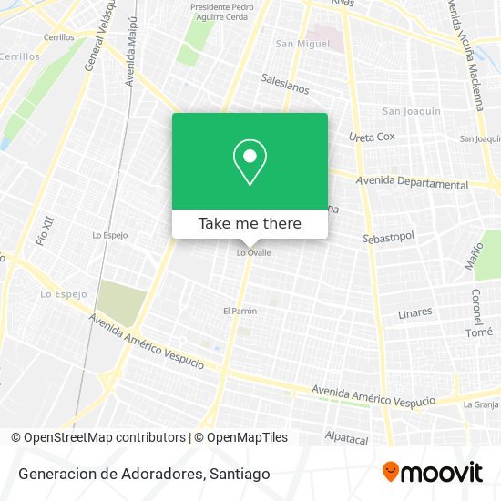 Generacion de Adoradores map