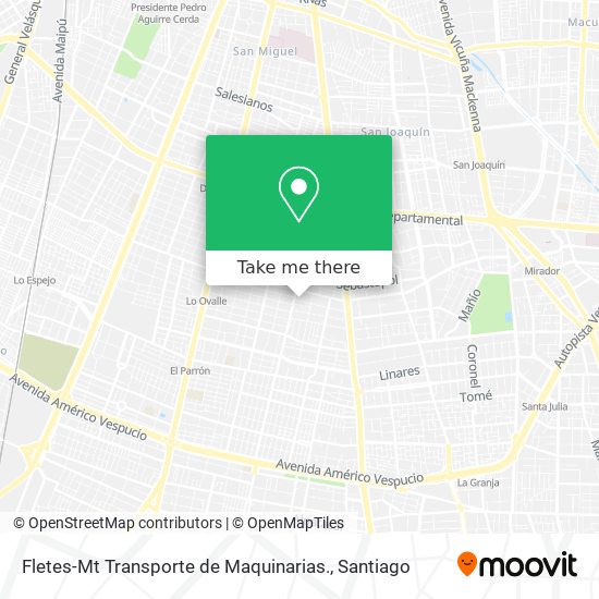 Mapa de Fletes-Mt Transporte de Maquinarias.