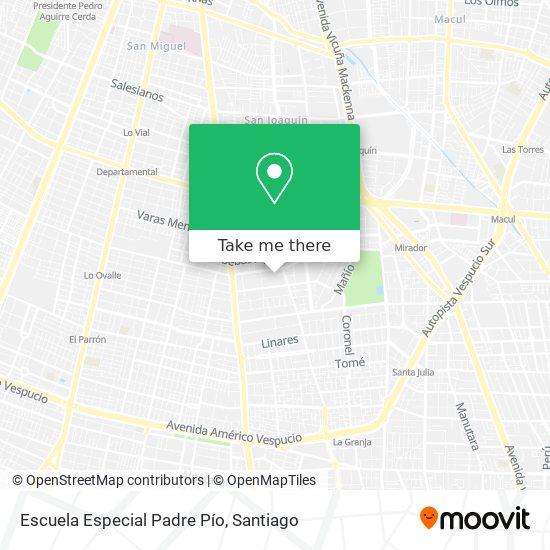 Escuela Especial Padre Pío map