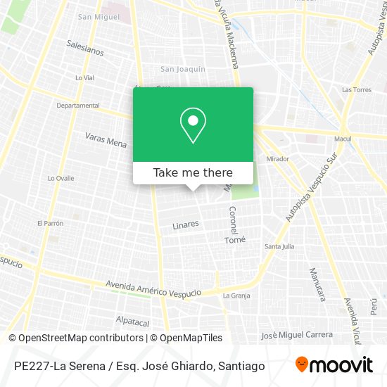 PE227-La Serena / Esq. José Ghiardo map