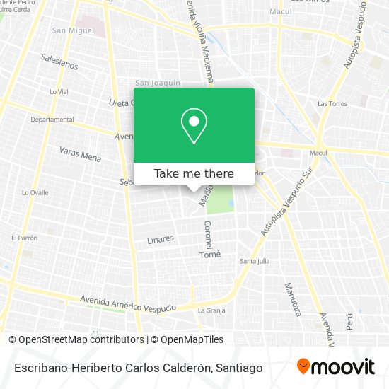 Escribano-Heriberto Carlos Calderón map
