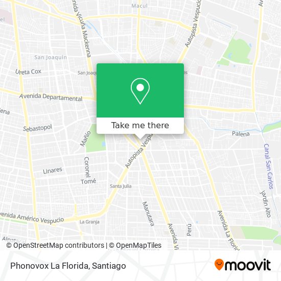 Phonovox La Florida map