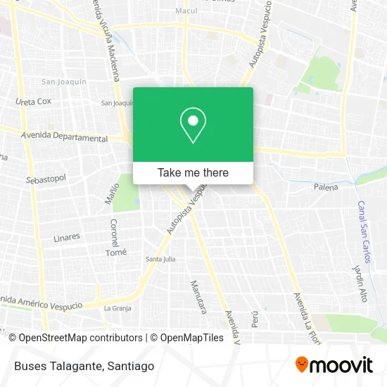 Mapa de Buses Talagante