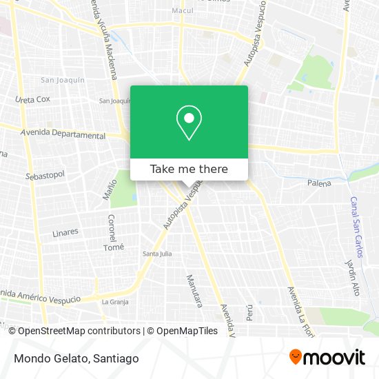 Mapa de Mondo Gelato