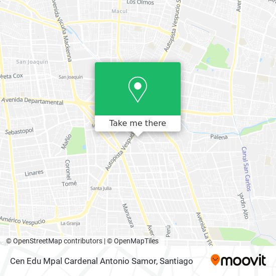 Cen Edu Mpal Cardenal Antonio Samor map