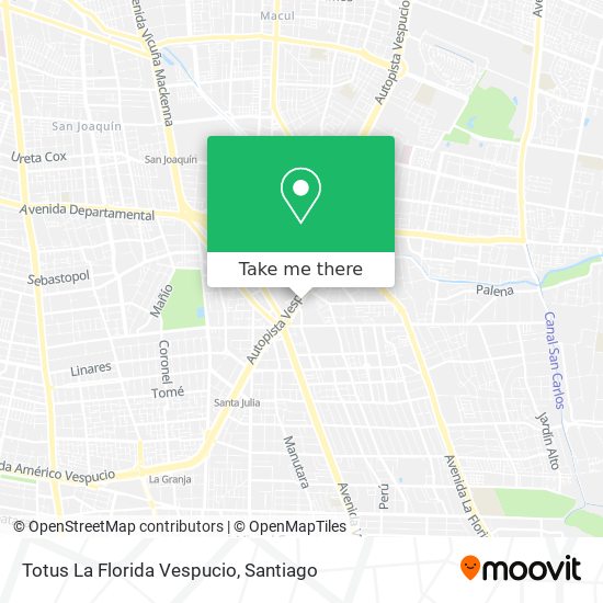 Mapa de Totus La Florida Vespucio