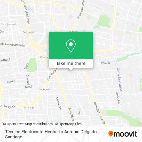 Mapa de Técnico Electricista-Heriberto Antonio Delgado