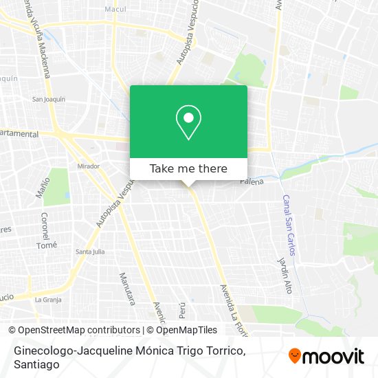 Ginecologo-Jacqueline Mónica Trigo Torrico map