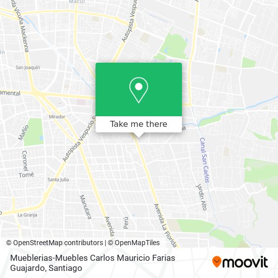 Mueblerias-Muebles Carlos Mauricio Farias Guajardo map