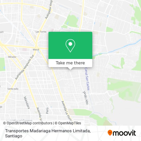 Transportes Madariaga Hermanos Limitada map