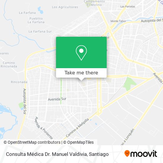 Consulta Médica Dr. Manuel Valdivia map
