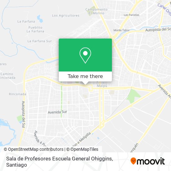 Sala de Profesores Escuela General Ohiggins map