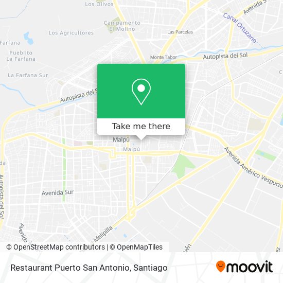 Restaurant Puerto San Antonio map