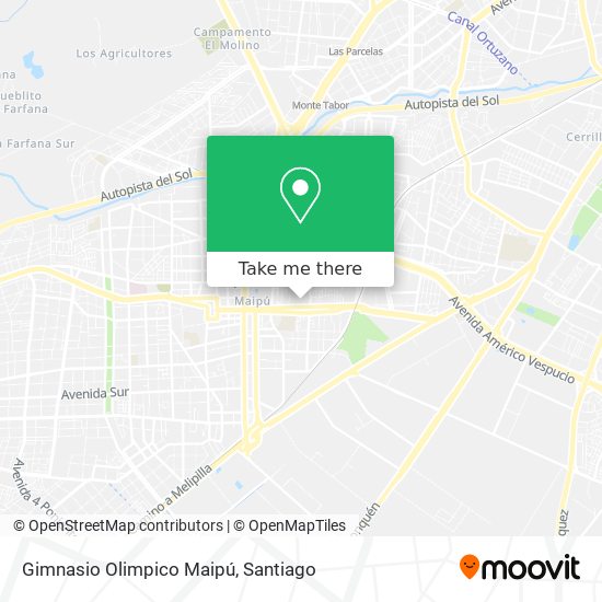 Gimnasio Olimpico Maipú map