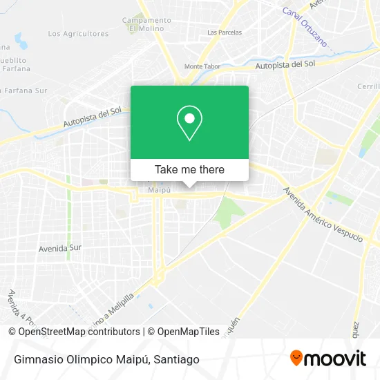 Gimnasio Olimpico Maipú map