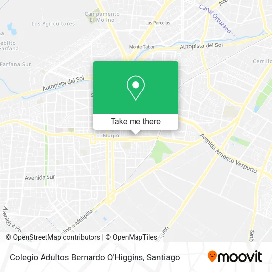 Colegio Adultos Bernardo O'Higgins map