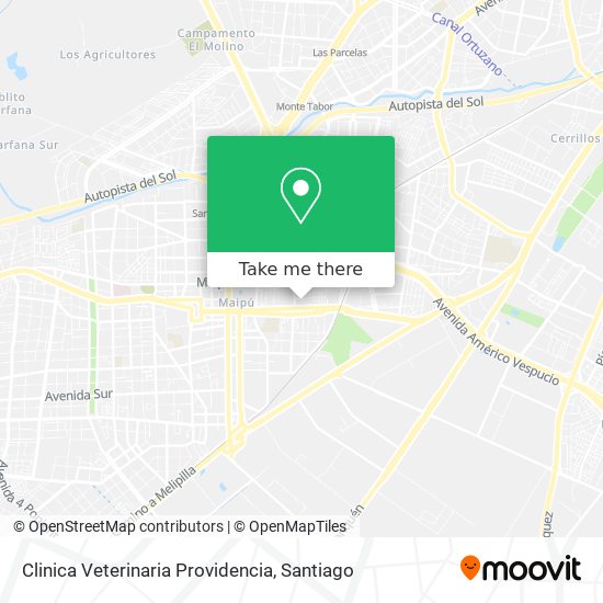 Clinica Veterinaria Providencia map