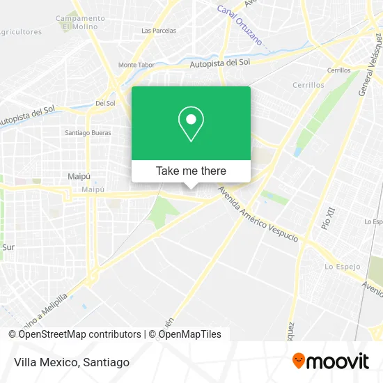 Villa Mexico map