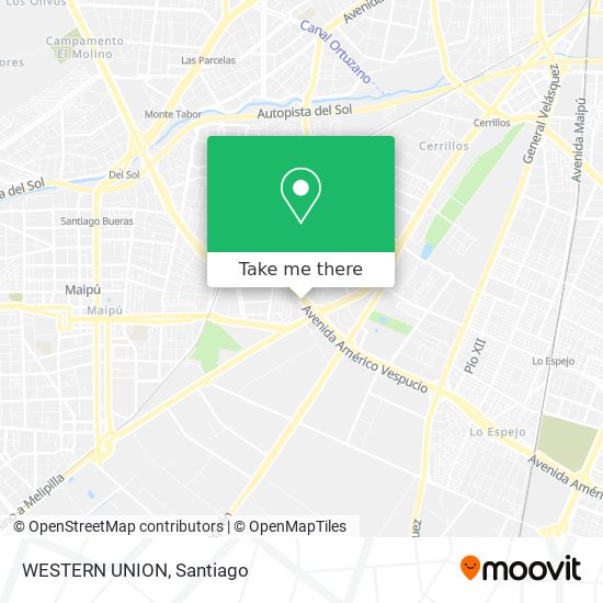 WESTERN UNION map