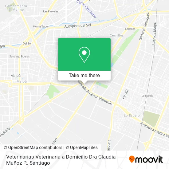 Veterinarias-Veterinaria a Domicilio Dra Claudia Muñoz P. map