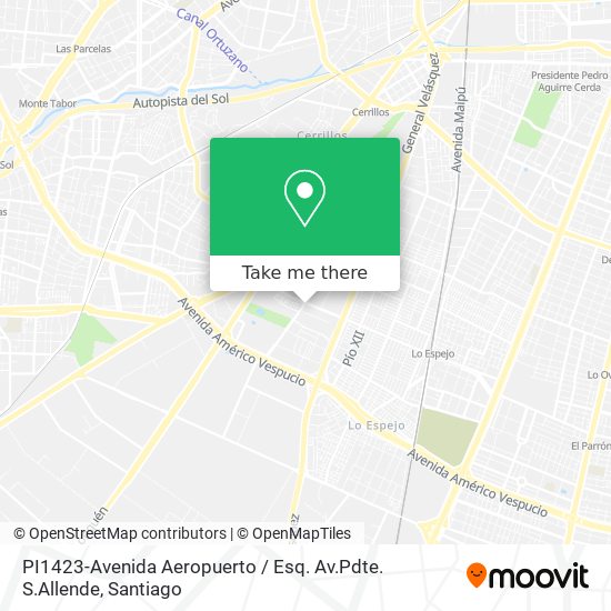 PI1423-Avenida Aeropuerto / Esq. Av.Pdte. S.Allende map