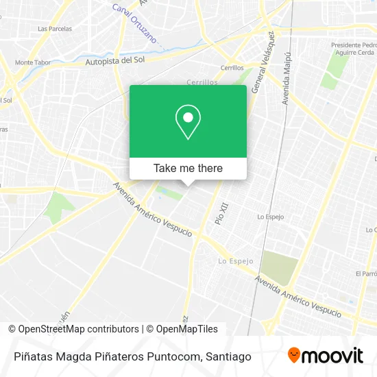 Piñatas Magda Piñateros Puntocom map