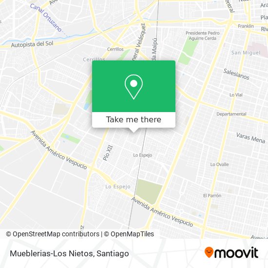 Mueblerias-Los Nietos map