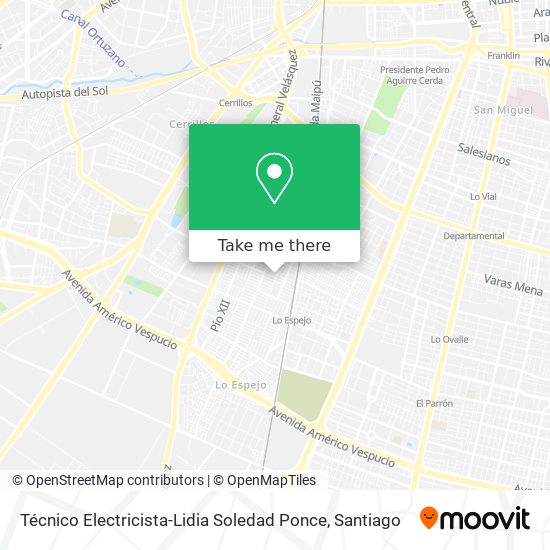 Técnico Electricista-Lidia Soledad Ponce map