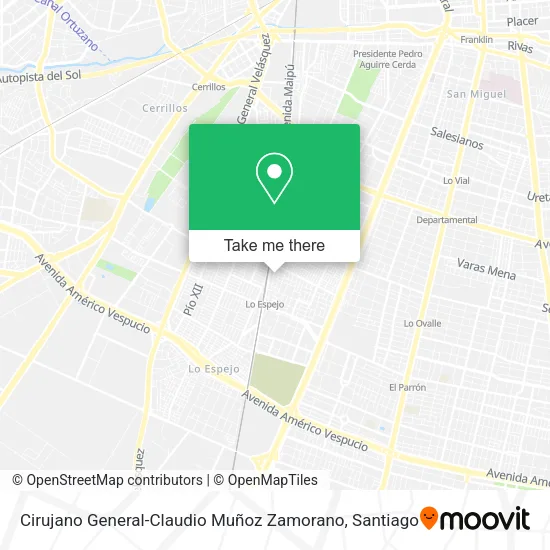 Cirujano General-Claudio Muñoz Zamorano map