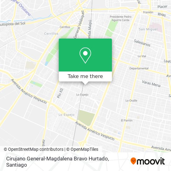 Cirujano General-Magdalena Bravo Hurtado map