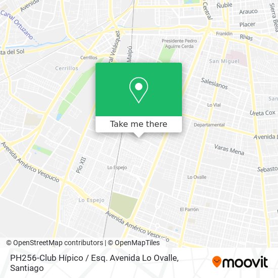 PH256-Club Hípico / Esq. Avenida Lo Ovalle map