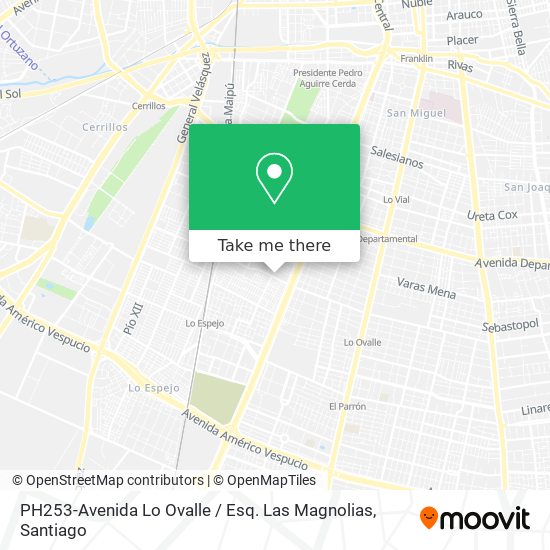 Mapa de PH253-Avenida Lo Ovalle / Esq. Las Magnolias