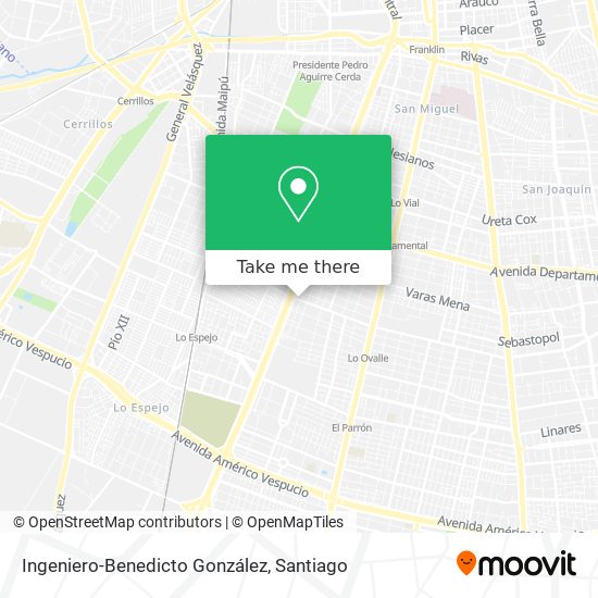 Ingeniero-Benedicto González map