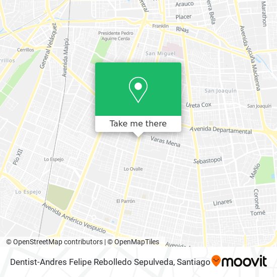 Mapa de Dentist-Andres Felipe Rebolledo Sepulveda