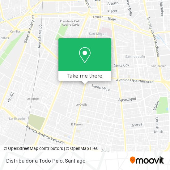 Distribuidor a Todo Pelo map