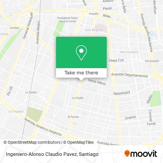 Mapa de Ingeniero-Alonso Claudio Pavez