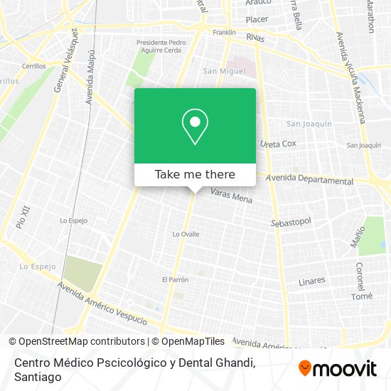 Centro Médico Pscicológico y Dental Ghandi map