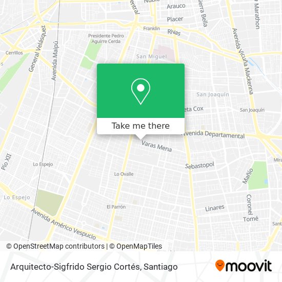 Arquitecto-Sigfrido Sergio Cortés map