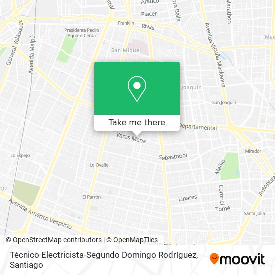 Mapa de Técnico Electricista-Segundo Domingo Rodríguez