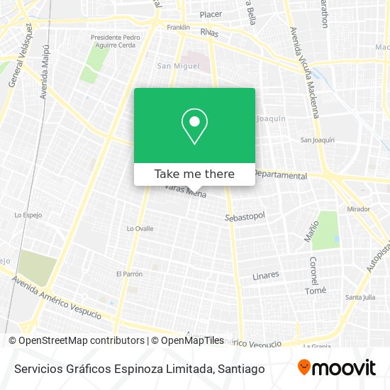 Servicios Gráficos Espinoza Limitada map