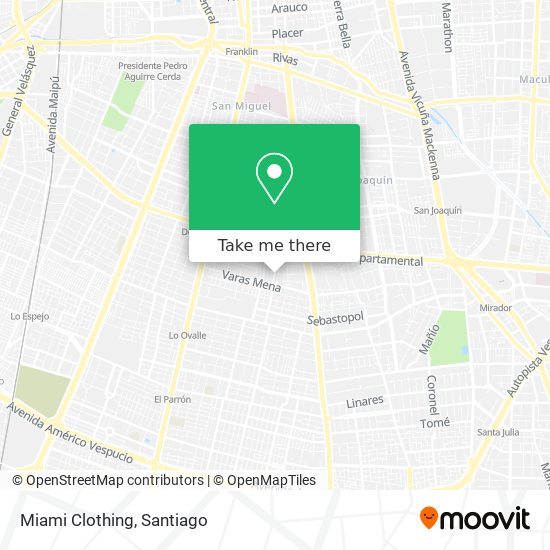 Miami Clothing map